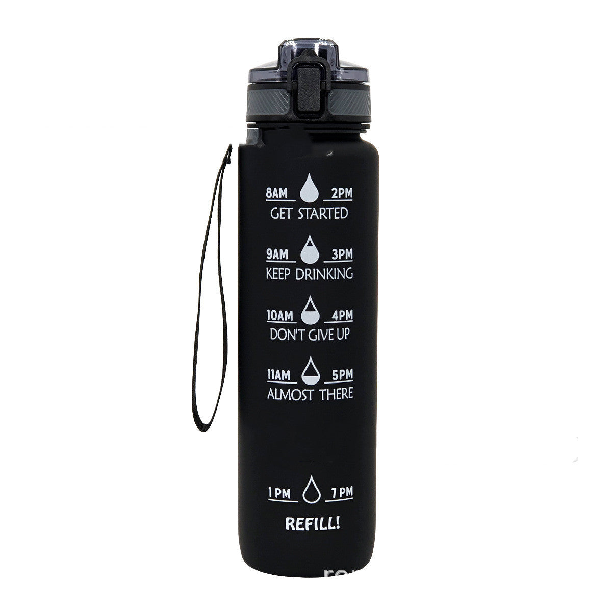 1L Gradient Kids Sports Water Bottle – Leakproof, Colorful, with Daily Tracking - Multiple Colors