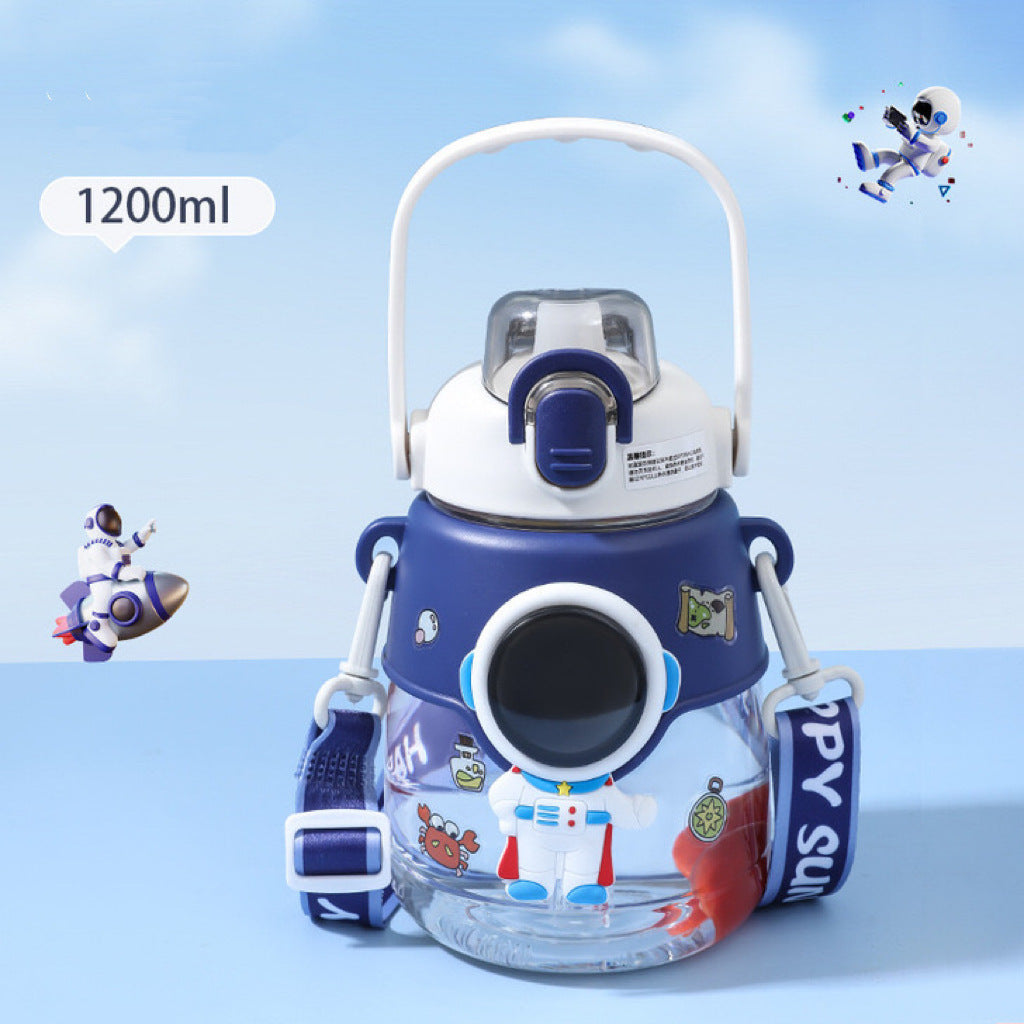 Astronaut Big Belly Plastic Cup Children Cute Water Bottle